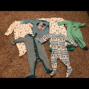 Baby Boy Sleepers Size 0-3 months